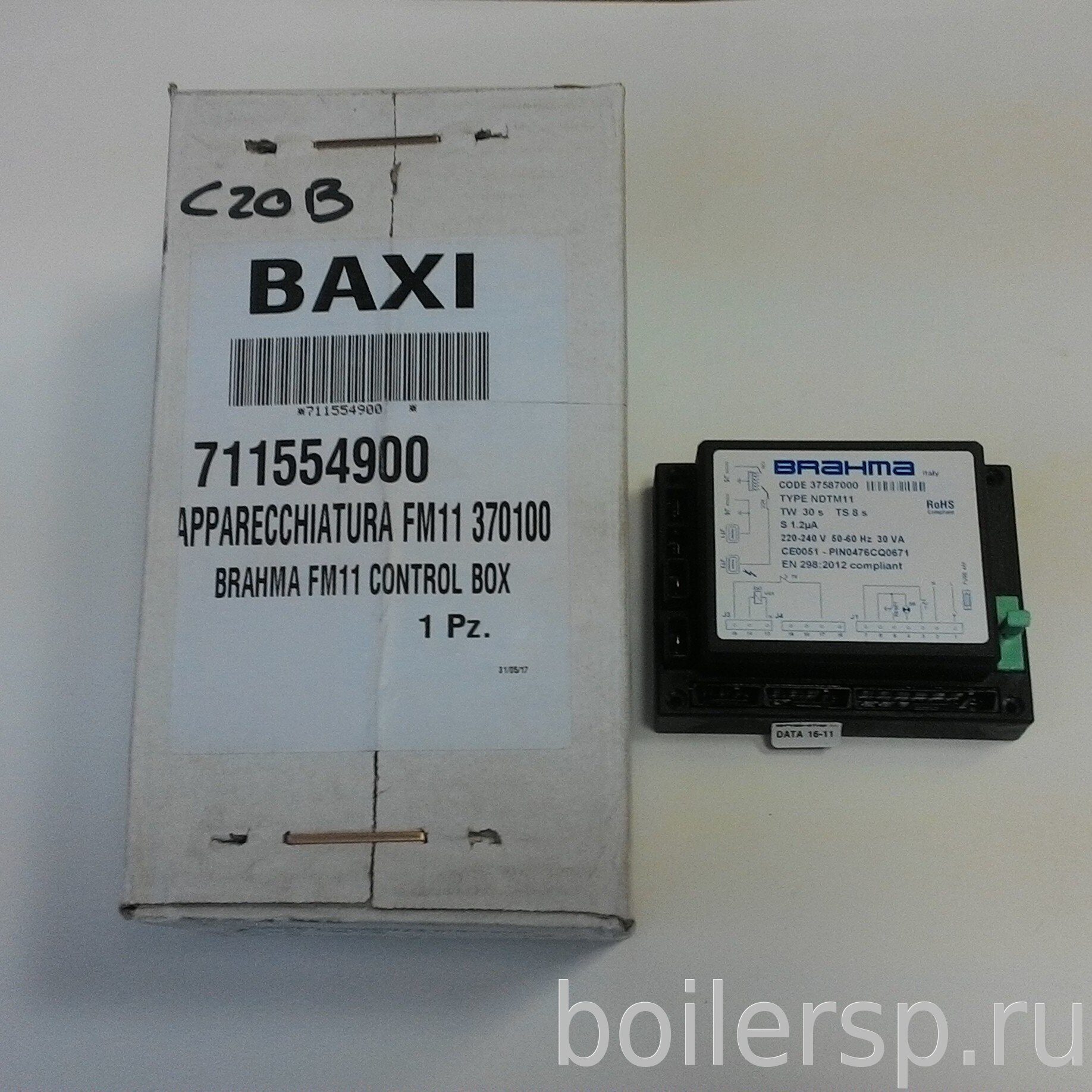 BAXI JJJ 711554900 Автомат горения (новый артикул 766484600) в официальном  региональном складе запчастей БАКСИ (499) 519-03-69 ООО «БСП»